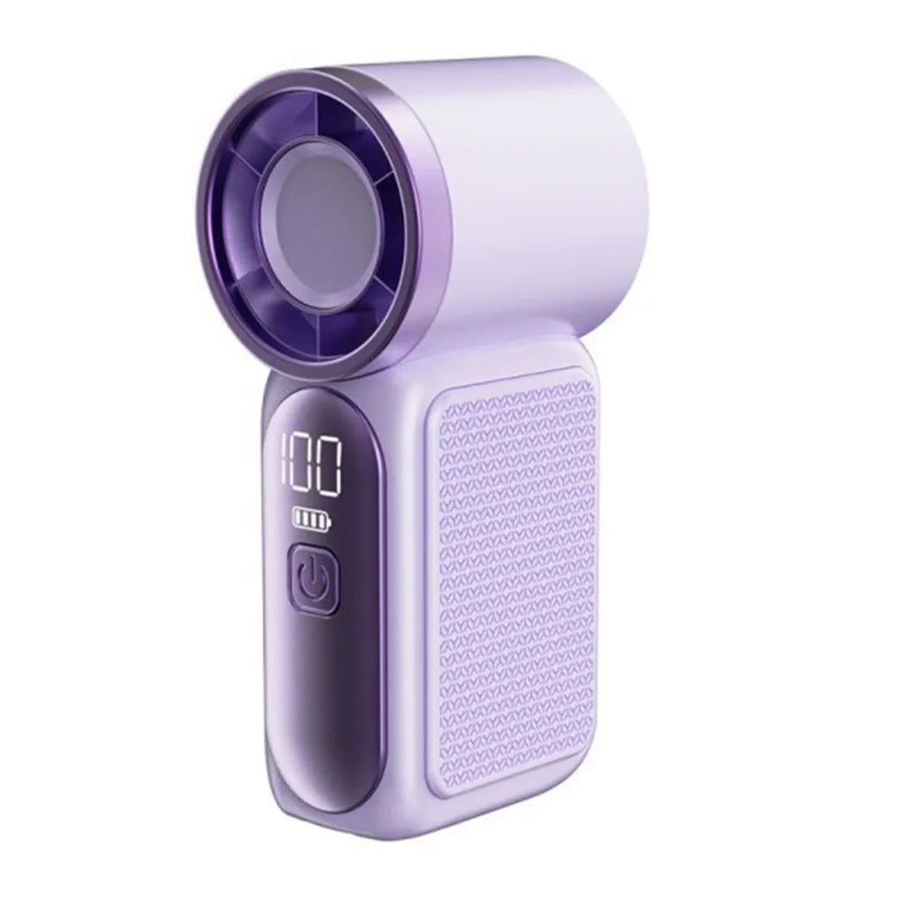 Mini Handheld Fan - Portable Turbo Fan with 100 Wind Speed, 1200mAh & Type-C, - Cooling Blower，Travel,R Cooling Device Beauty World Shop