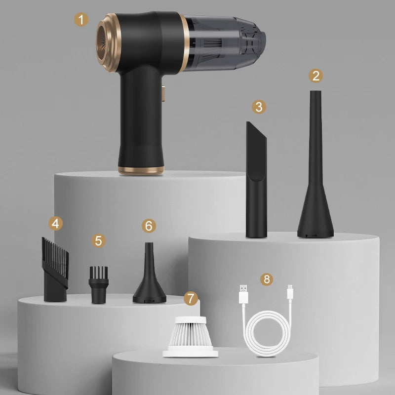 Wireless Car Vacuum Cleaner for Cleaning Bedroom Carpets Portable High Power Function Home Appliance Cleaning Machine Beauty World Shop