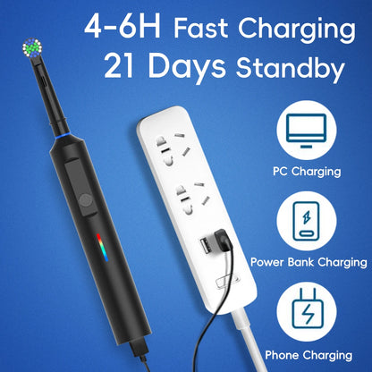 Intelligent Rotating Electric Toothbrush, Rechargeable Rotary Toothbrush Compatible with Oral B Replacement Electric Brush Heads Beauty World Shop