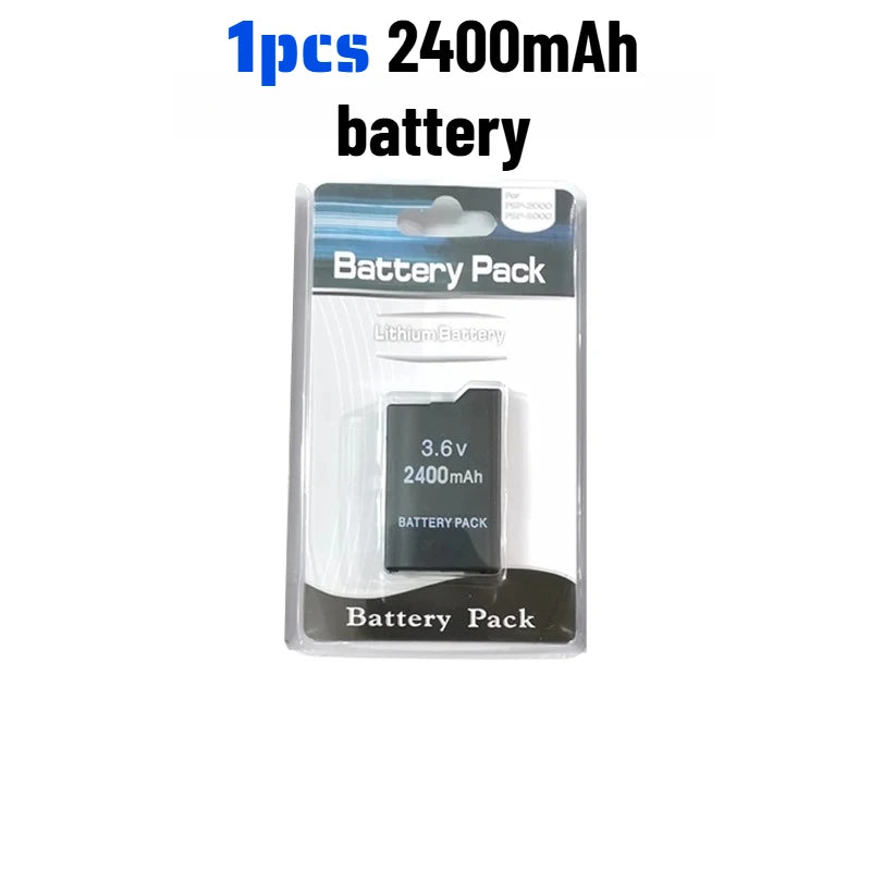 3600mAh for SONY PSP2000 Handheld Game Console Backup Battery Pack 2400mAh for SONY PS Lite PSP-2000 PSP-3000 PSP-3004 Batteries