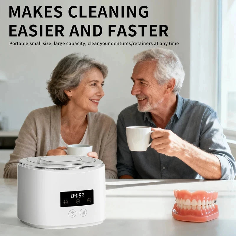 NEW HOT Small portable cleaning machine full-automatic household cleaning jewelry braces contact lens cleaner Beauty World Shop