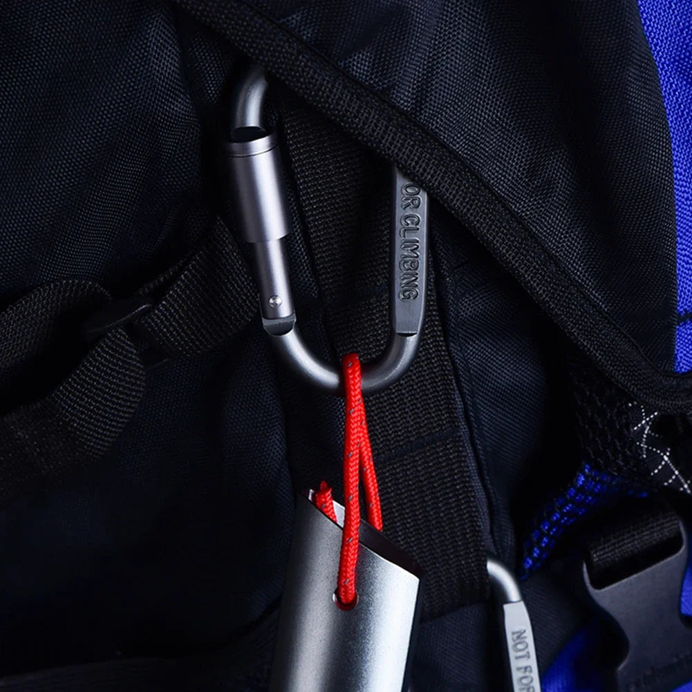 4-6PCS Carabiner Set For Key Camping Survival EDC Outdoor Keychain Clip  Alloy Aluminum Tactical Caribiner Hook Karabiners Beauty World Shop