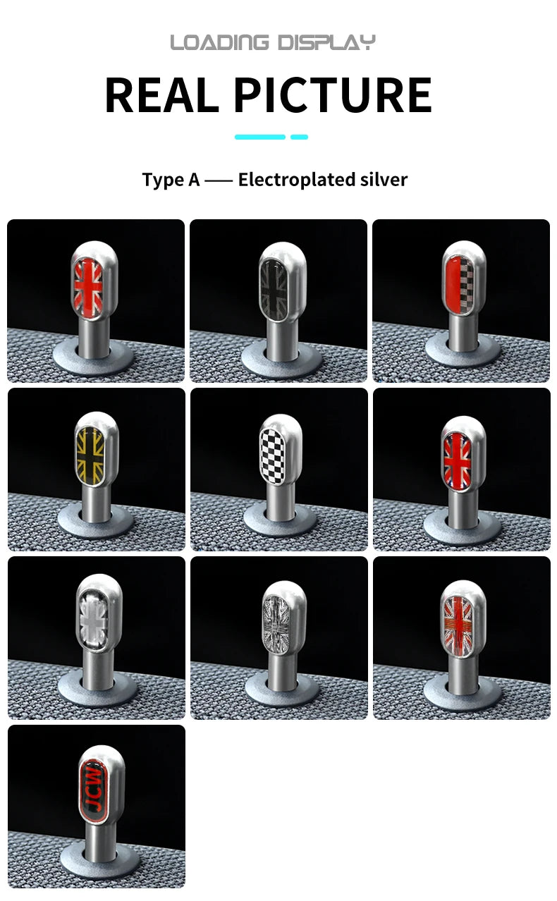 Car Door Pin Decorative For BMW Mini Cooper S F56 F55 F54 F60 R56 R60 F65 U25 Clubman Countryman Metal Car Interior Accessories Beauty World Shop