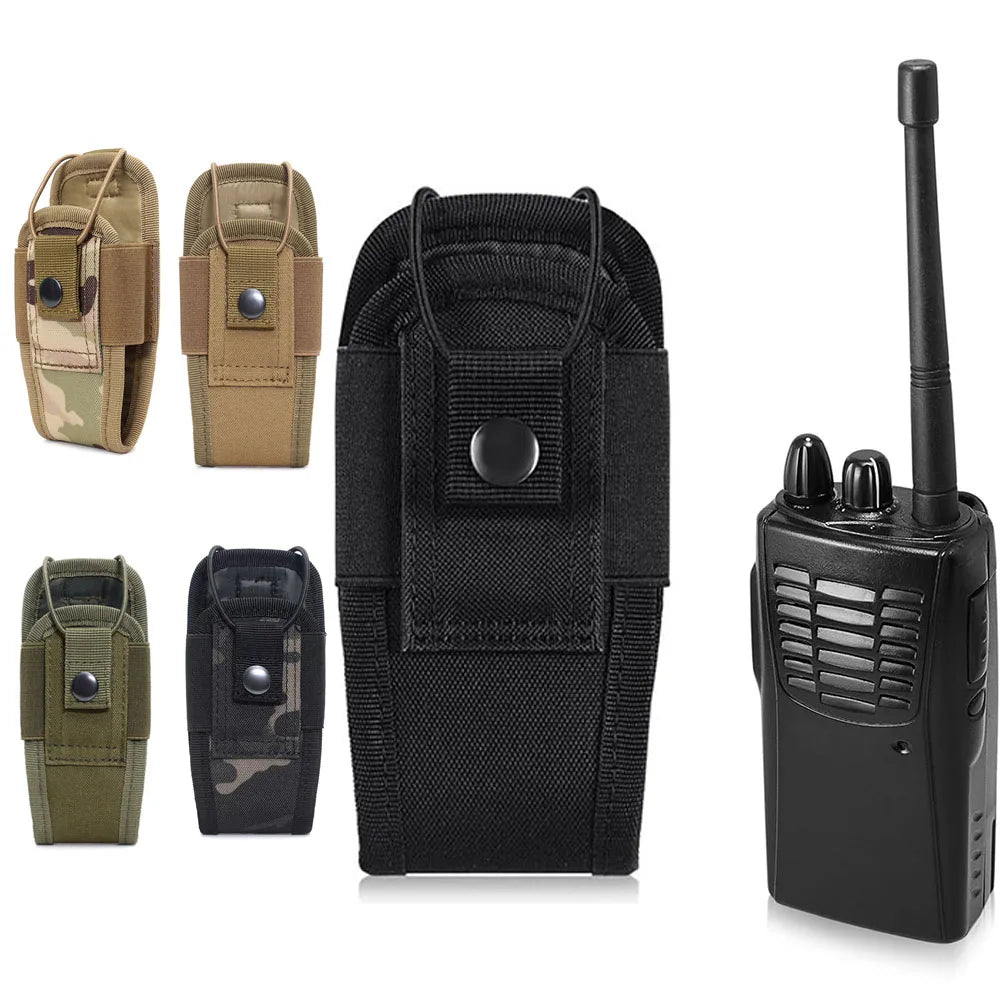 Universal Radio Holsters for Duty Belt Vest Radio MOLLE Pouch Tactical Walkie-Talkie Bag for Hunting Camping Adventure Beauty World Shop