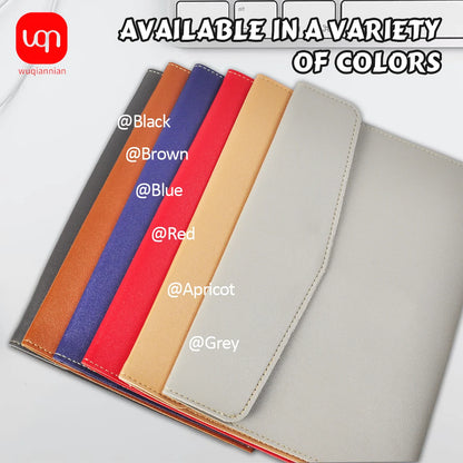 WQN-1PC PU Leather Document Bag A5, Wear-Resistant, Large Capacity, Waterproof, Suitable for Office and School Document Storage Beauty World Shop