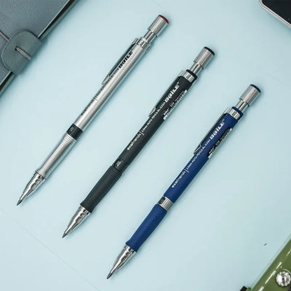 Mechanical Pencil Set 2.0 mm with 2B Black/Colors Lead Refill For Writing Sketching Art Drawing Painting School Automatic Pencil Beauty World Shop