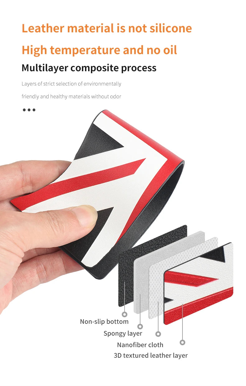 Union Jack Coffee Cushion Storage Groove Protect Coaster Car Cup Anti Slip Pad Mat For MINI Cooper F55 F56 F54 F60 Accessories Beauty World Shop