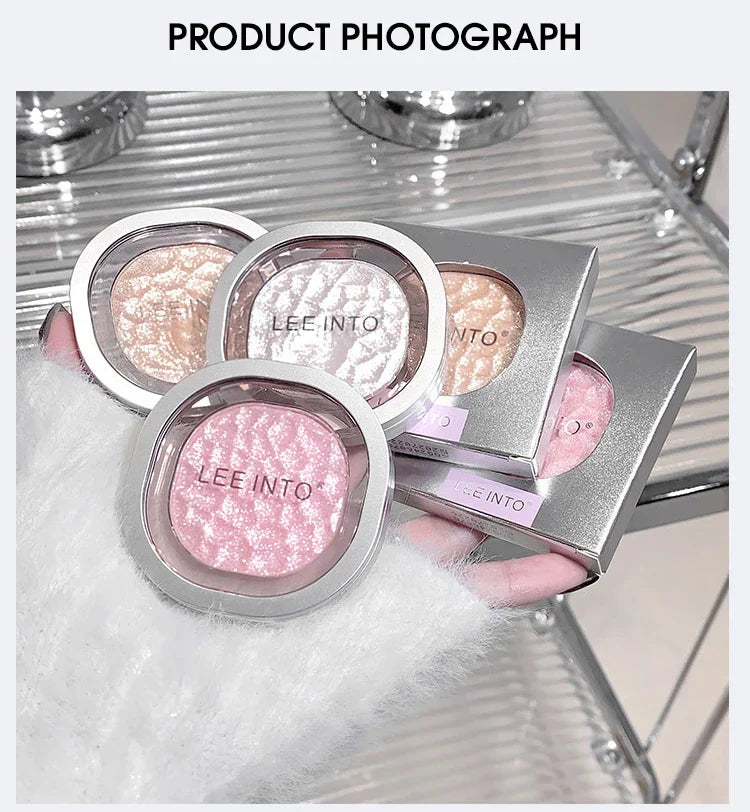 LEEINTO color-glowing high-gloss powder pearlescent powder brightens up the make-up eye shadow disc Beauty Trend Shop
