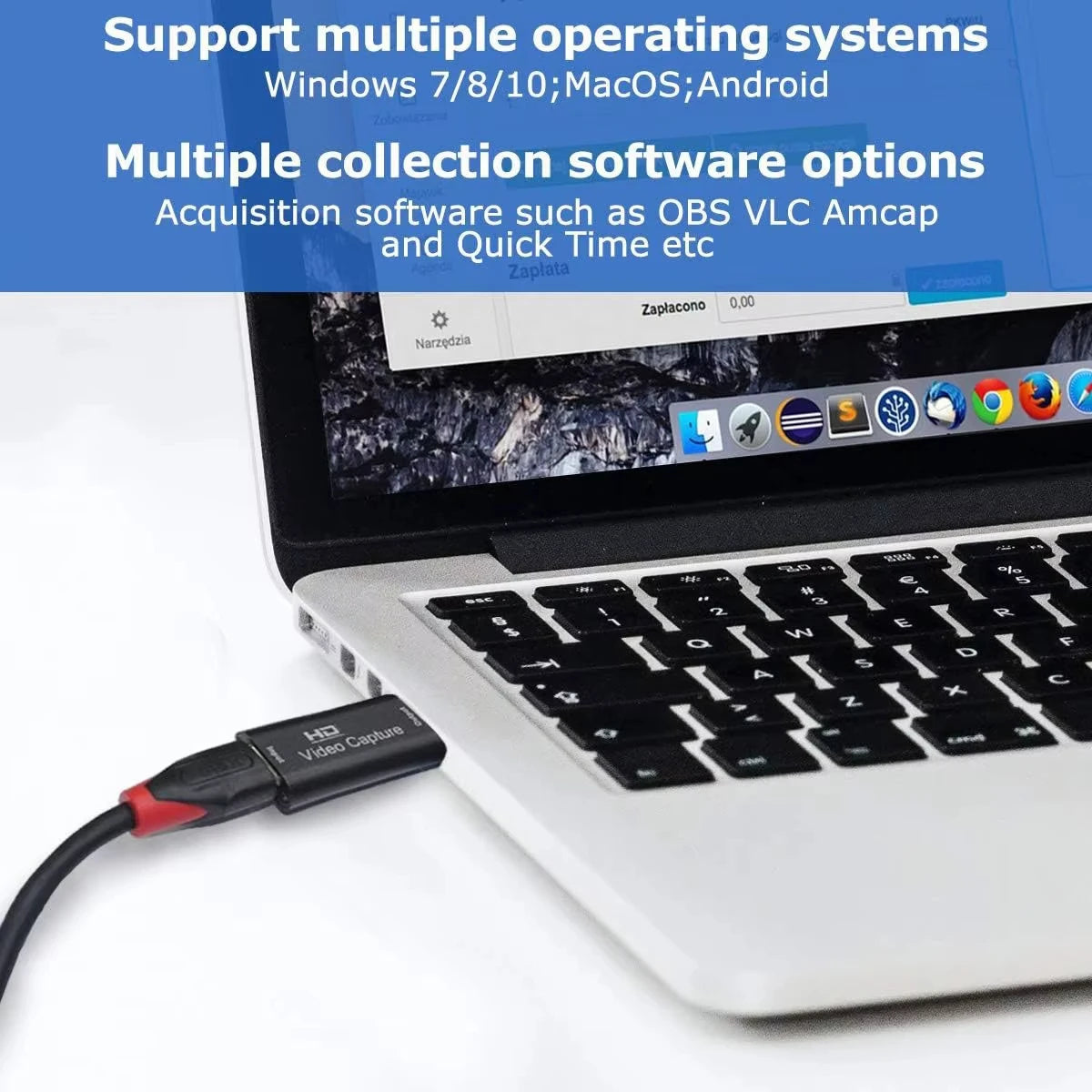 4K HDMI-Compatible Video Capture Card Streaming Board Capture USB 2.0 1080P Card Grabber Recorder Box for PS4 Game DVD Camera Beauty World Shop