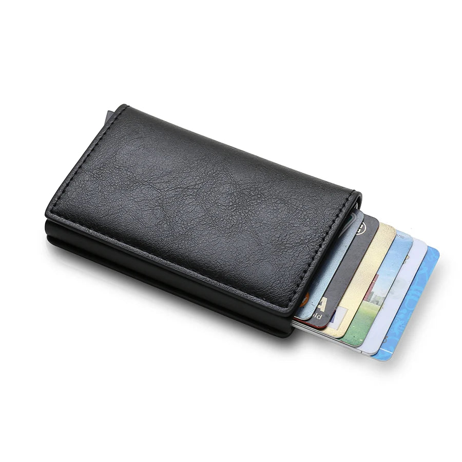 Anti Thief Rfid Credit Card Holder Smart Minimalist Wallet Pocket Men Women Slim Cardholder Bank Cash Creditcard Case Bag Purse Beauty World Shop