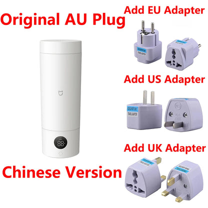 Original MIJIA Portable Electric Kettle 2 Thermos Cup Fast Water Boiler 350ml Smart Temperature Insulated Kettle Travel (CN) Beauty World Shop