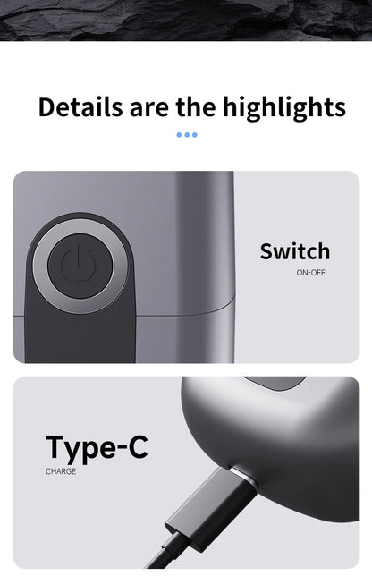 Mini electric shaver, compact and fast charging for home use, men's car shaver, portable for home use, gift for father and boyfr Beauty World Shop