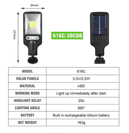 Solar Street Lights Outdoor Led Courtyard Wall Lamp Human Body Induction Garden Terrace Garage Solar Induction Lamp Beauty Fashion