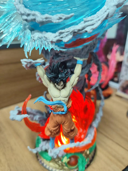 2pcs New Dragon Ball Son Goku 25cm Figure Ultra Instinct Super Saiyan Figurine Statue Pvc Statue Model Ornament Collection Gift Beauty World Shop