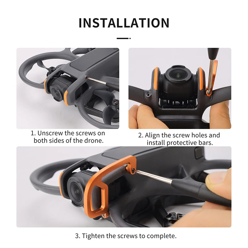 Gimbal Bumper For DJI Avata 2 Drone Anti-Collision Aluminum Alloy Protective Bar Camera Lens Protector Bumper Accessories