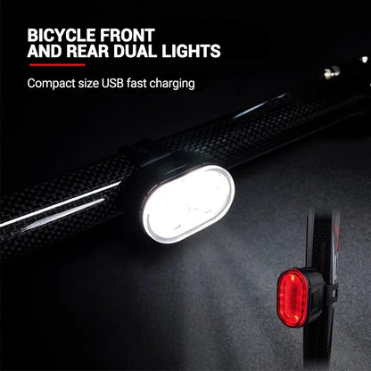 USB Rechargeable Bicycle Lights Bike Safety Warning Lamp Outdoor Waterproof Cycling Flashlight For Mountain And Road Bikes Beauty World Shop