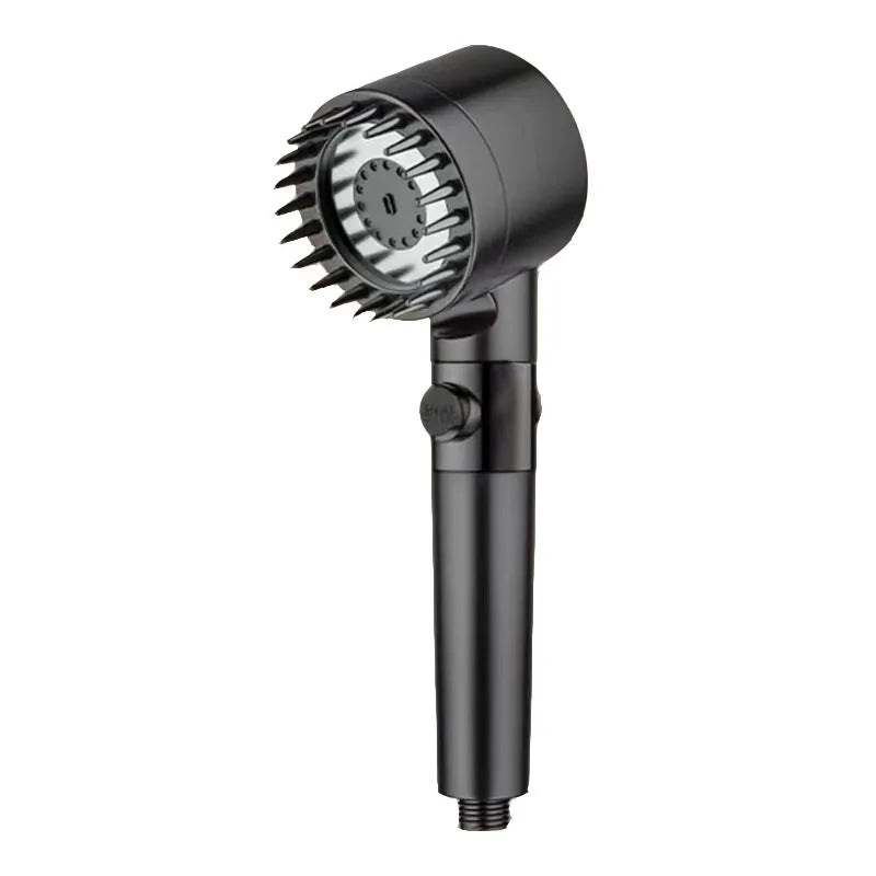 High Pressurized Filter Shower Head 3-mode Adjustable Spray with Massage Brush Rain Faucet Bathroom Accessories Beauty World Shop