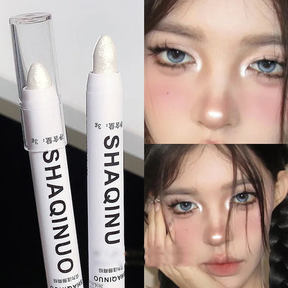Matte Eyeshadow Stick White Eyeliner Shimmer Silver Highlighter Pen Beauty World Shop