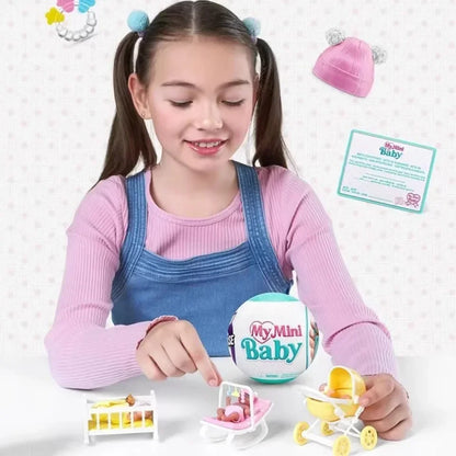 Zuru 5 Surprise Mini Brands Toys My Mini Baby Surprise Doll Cute Gift Miniature Toy Decoration Birthday Gift for Kids Toys Beauty World Shop