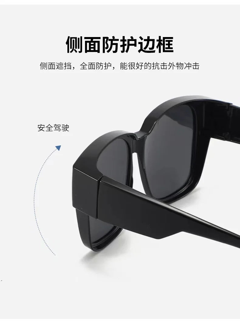 New Fashion Polarized Sunglasses Cover Over Myopia Prescription Glasses Portable Men Women Vintage Fishing Driving Eyewear Beauty World Shop