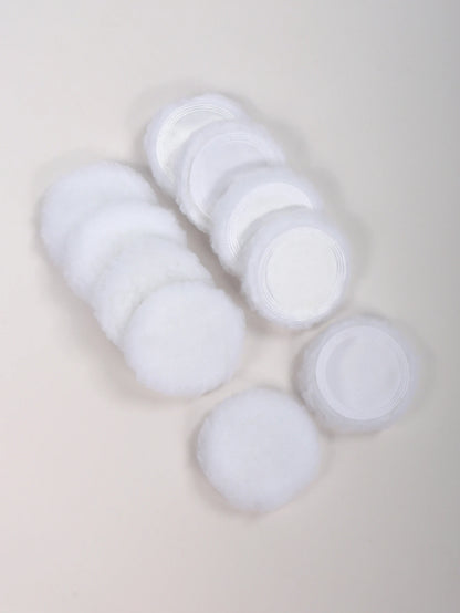 2-5-10-20Pcs Portable and Practical High-Grade White Round Powder Puff for Base and Fixing Makeup Beauty World Shop