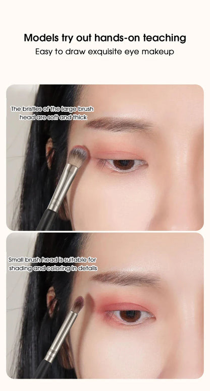 Double-headed painting eyeshadow brush novice makeup brush soft hair does not eat powder natural dizzy dye easy makeup Beauty Trend Shop