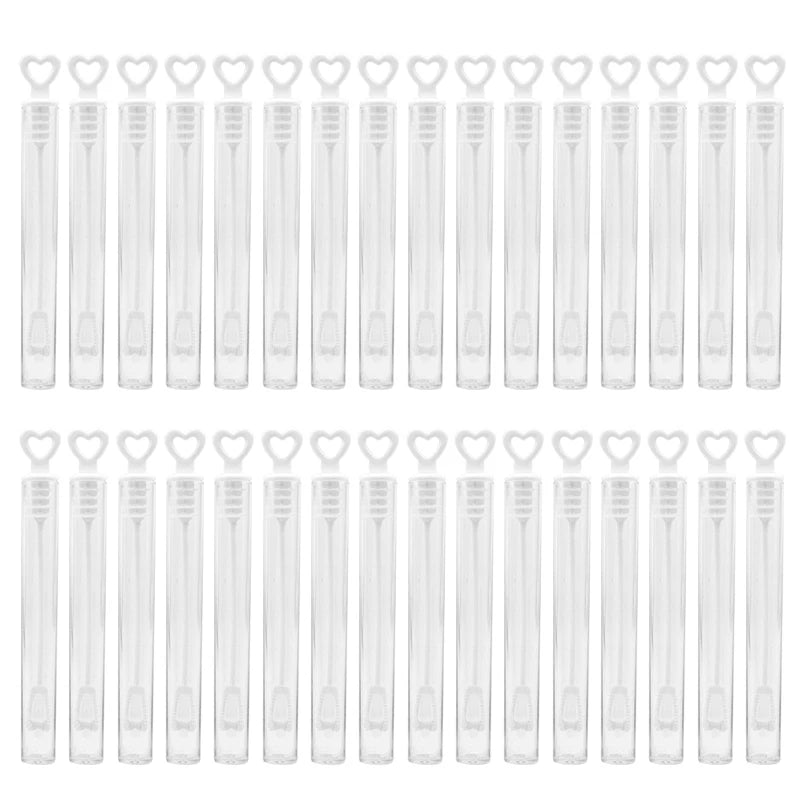 10-50pcs Colorful Bubble Soap Bottle Heart Wand Empty Tube Kids Birthday Party Favors Pinata Filler Toys Wedding Gifts for Guest Beauty World Shop