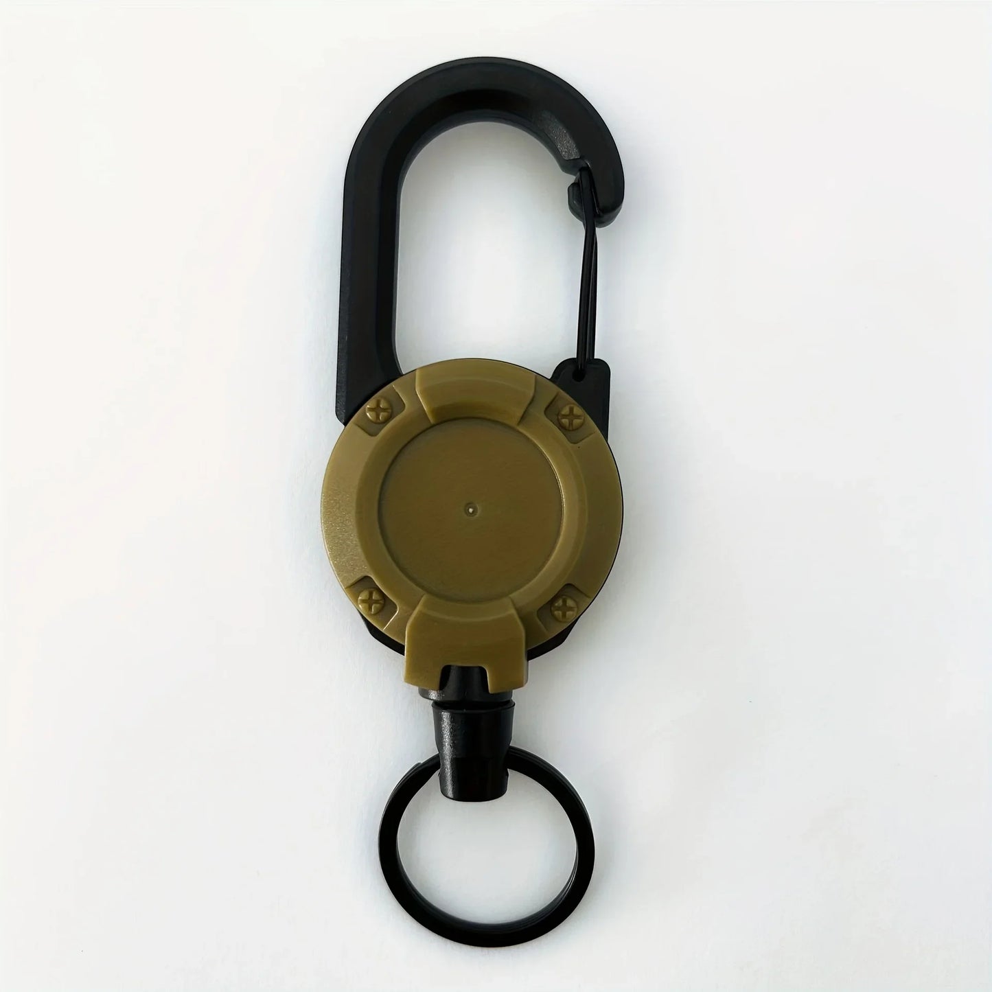 1/2/4pcs Extendable Retractable Holders Keychain Badge Reels Heavy Duty Clip With Carabiner Key Chain For Men Outdoor Bags Beauty Fashion