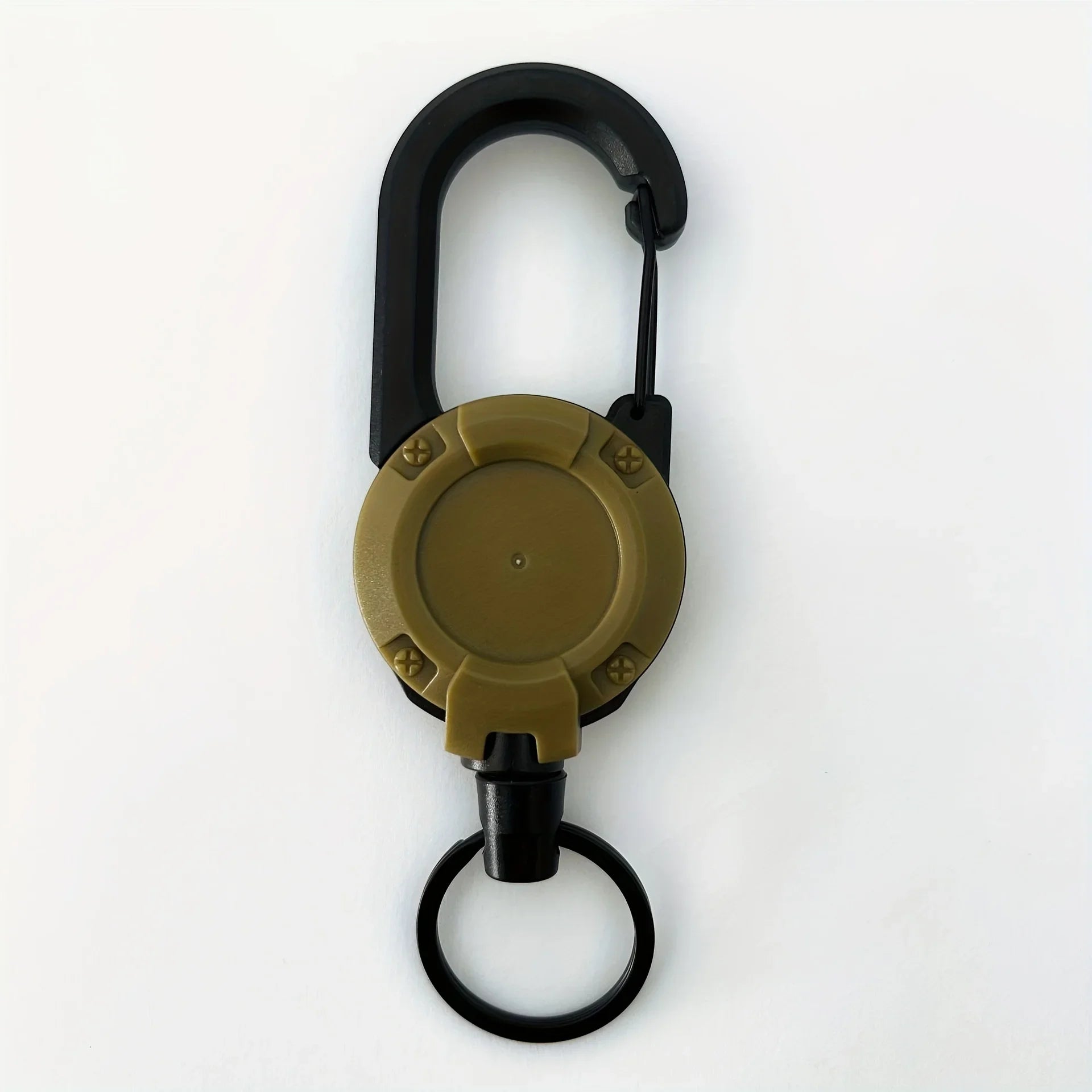 1/2/4pcs Extendable Retractable Holders Keychain Badge Reels Heavy Duty Clip With Carabiner Key Chain For Men Outdoor Bags Beauty Fashion