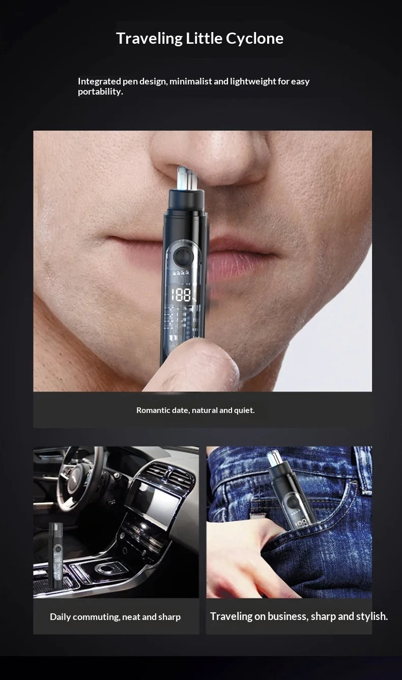Portable Nose Ear Hair Trimmer Electric Clipper for Men Women Rechargeable Painless Hair Removal Kit Beauty World Shop