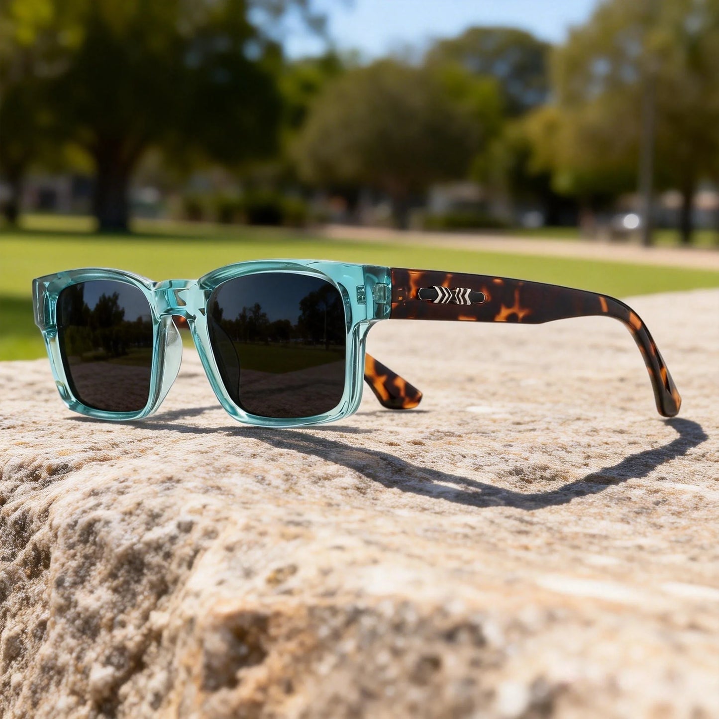 Retro Punk Fashion Sunglasses - Square Protective Frame, UV400 Unisex for Outdoor Adventures & Casual Style Beauty World Shop