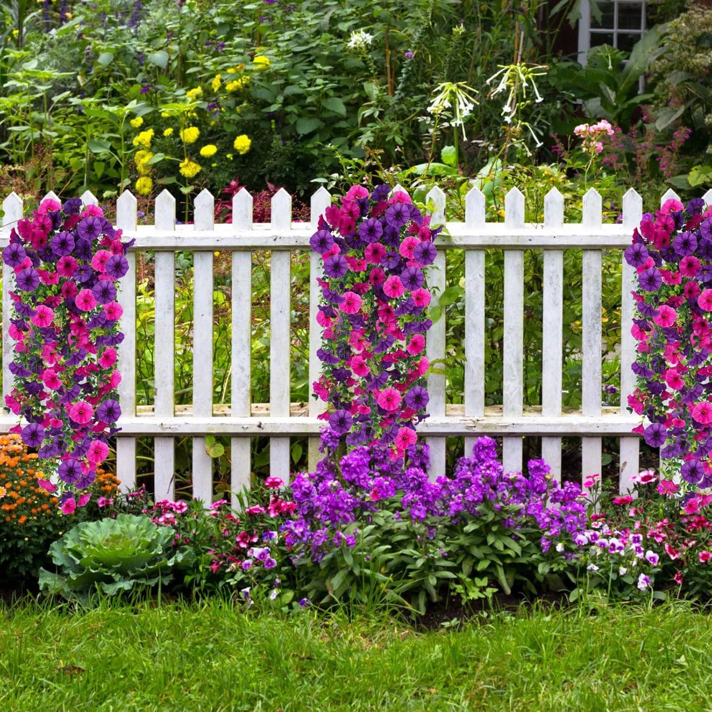 1/2Pcs Artificial Flowers Vine Morning Glory Wedding Bridal Home Room Table Festival Decor Outdoor Yard Garden Arch DIY Gift Box Beauty World Shop