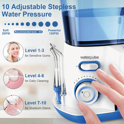 Oral Irrigator Dental Water Flosser for Teeth High Pressure Electric Dental Irrigator Water Flosser Mouth Washing Machine 800ML Beauty World Shop