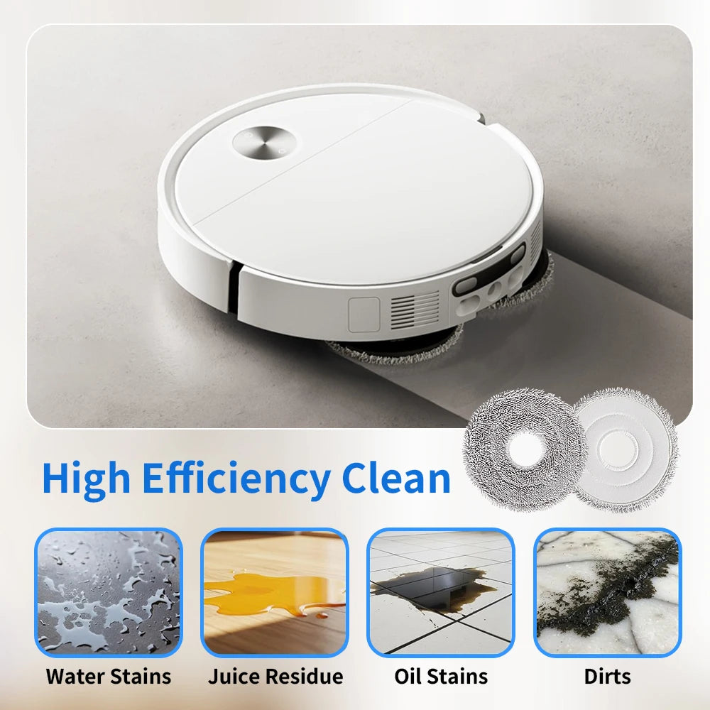 Easy Install Perfect Fit Mop Cloth Kit Mop Pad Part For Xiaomi Mijia 5 Pro OV21CN X10 Plus S10 Plus X20 X20 Plus M30 Pro M30S Beauty World Shop