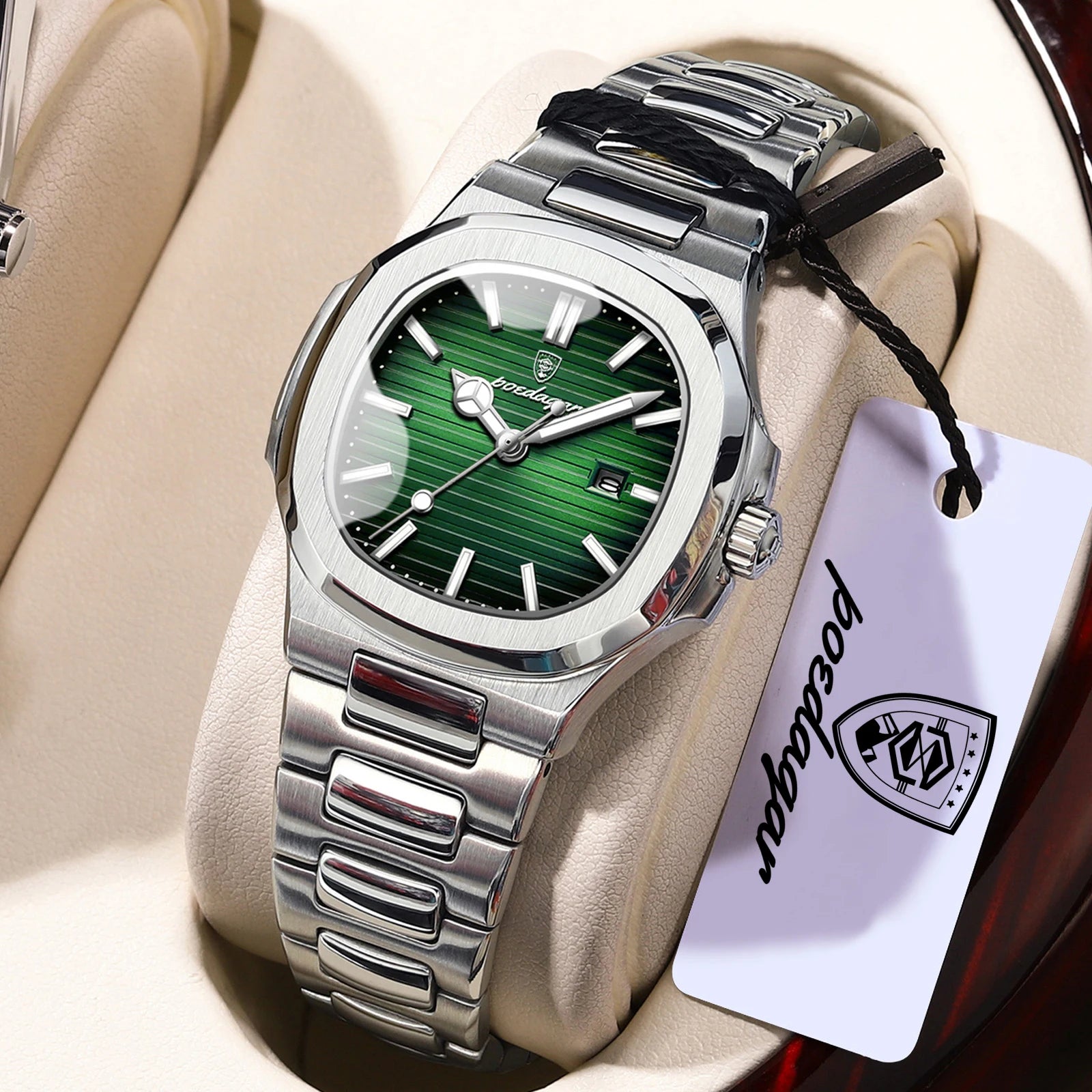 POEDAGAR Trendy Women’s Wristwatch Stainless Steel Date Quartz Ladies Watch Waterproof Luminous Original Watches For Woman Reloj Beauty World Shop