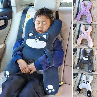 1Set Car Cute Cartoon Pillow Car Mounted Child Sleeping Pillow Car Removable Comfortable Breathable Headrest Lumbar Support Beauty Trend Shop