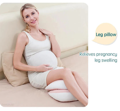 PANGDUBE Pregnancy Pillow with 1pc Free An Auxiliary Pillow Cotton Waist Support Pillow for Pregnant Women Sleeping Body Pillow Beauty World Shop
