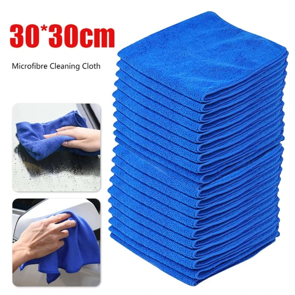 1-20Pcs Microfiber Towels Car Wash Drying Cloth Towel Household Cleaning Cloths Auto Detailing Polishing Cloth Home Clean Tools Beauty World Shop