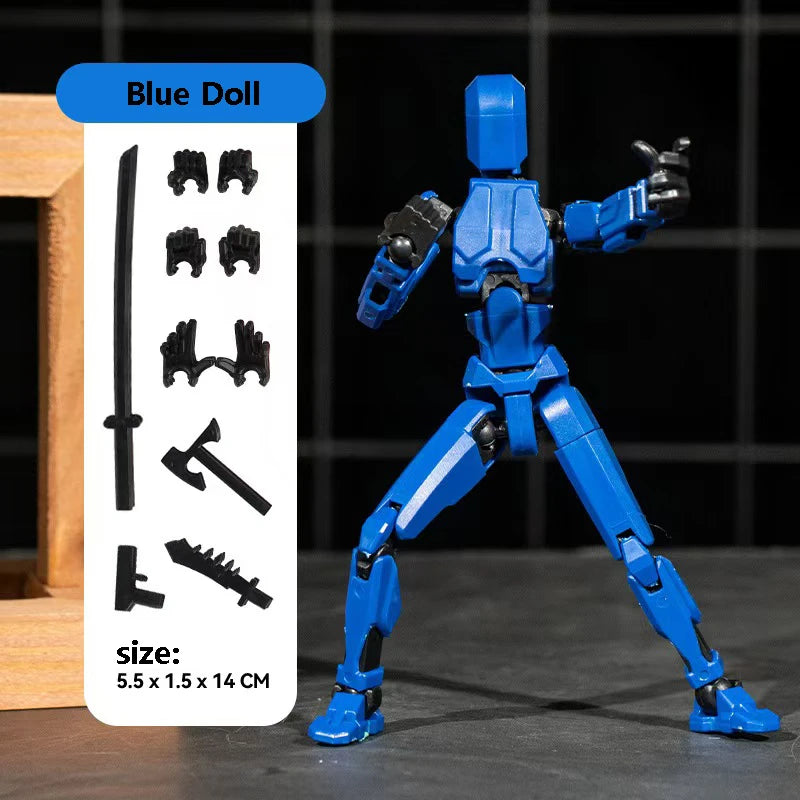 3D Multi-Jointed Movable Shapeshift Robot Joint Dog Creative Printed Mannequin Dummy Action Model Doll Toys for Children's Gifts Beauty World Shop