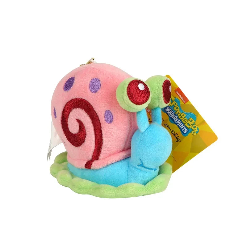 Kawaii Cartoon Spongebob Patrick Star Plush Toy Keychain Stitch Creative Gary Backpack Pendant Squidward Tentacles Friends Gifts Beauty World Shop