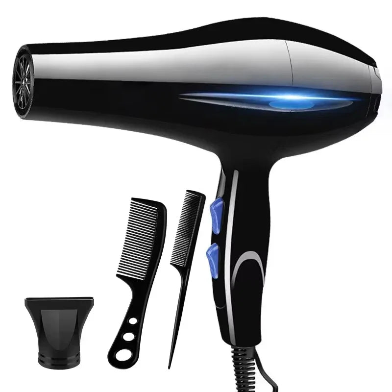 2200W Hair Dryer Professional Powerful Hair Dryer Fast Heating Hot and Cold Adjustment Ionic Air Blow Dryer with Air Collecting Beauty World Shop