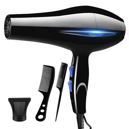 2200W Hair Dryer Professional Powerful Hair Dryer Fast Heating Hot and Cold Adjustment Ionic Air Blow Dryer with Air Collecting Beauty World Shop