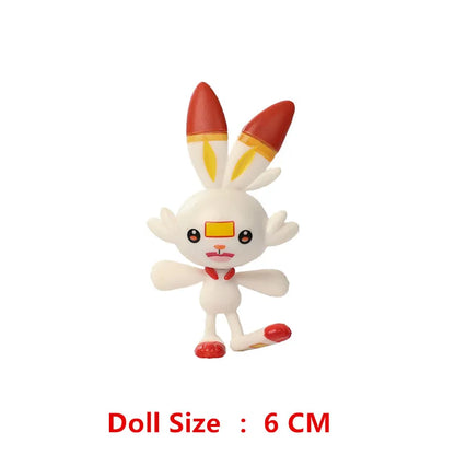 New Pokemon 4-13Cm Cartoons Movie Anime Figure Pikachu Lucario Mewtwo Flying Dragon Pet  Action Figures Model Toy Birthday Gifts Beauty World Shop