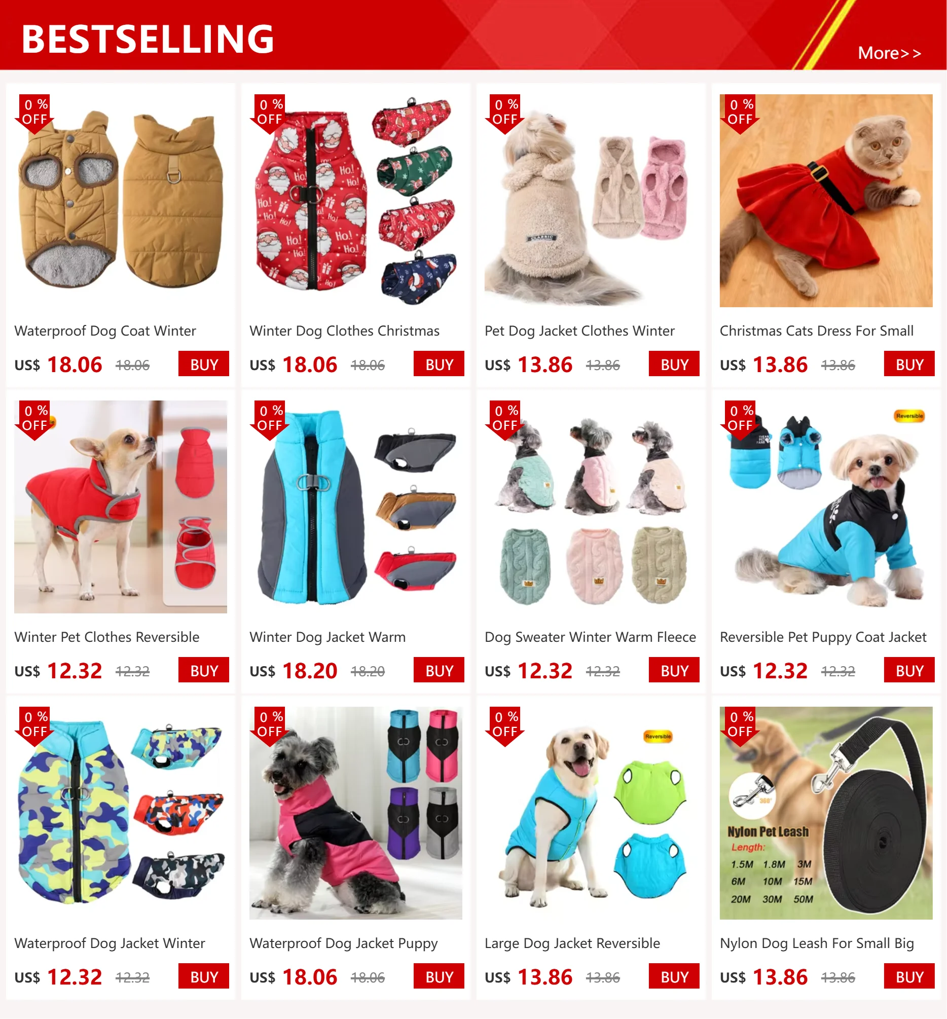 Waterproof Dog Coat Winter Fleece Clothes For Small Dogs Cats Thick Puppy Jacket Pet Vest Chihuahua Yorkshire Costume Overalls Beauty World Shop