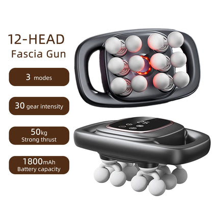 42-Heads Fascia Gun High-Frequency Vibration Body Massage Gun Back and Waist Massager Neck Shoulder Massager Muscle masajeador Beauty World Shop