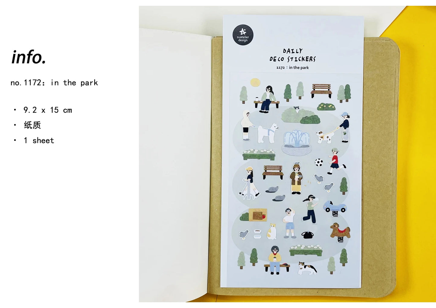 Korean Import Suatelier Travel Home Life Study Friend Stickers Scrapbooking Diy Journaling Diary Stationery Sticker School Gift Beauty World Shop