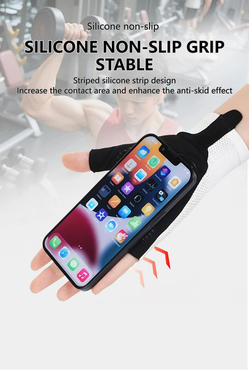 GETINFIT Riding Gloves Mesh Breathable Anti-slip Shock-absorbing Half-finger Gloves Outdoor Sports Fitness Mountaineering Riding Beauty World Shop