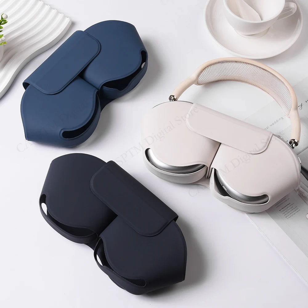 Luxury PU Headphones Cover For AirPods Max Case Anti-scratch Waterproof Protective Headset Cases For Apple AirPods Max Shell