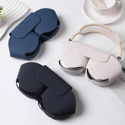 Luxury PU Headphones Cover For AirPods Max Case Anti-scratch Waterproof Protective Headset Cases For Apple AirPods Max Shell