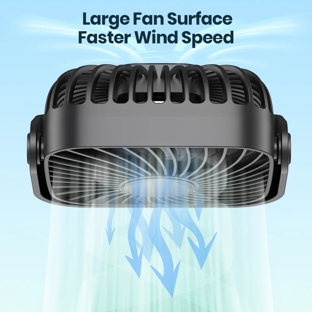 TOPK 4Inch USB Mini Portable Fan for Camping,3 Speeds Quiet Desk Table Personal Fan,360°Adjustment Standing fans for room Home Beauty World Shop